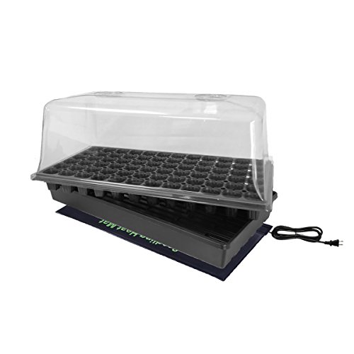 TopoGrow 1-Pack Seedling Starter Trays Kits (Humidity Dome+ 72 Cell tray+ Flat Seeding Tray +Seedling Heating Mat) for Indoor Plants Growing Propagation Ultra-Durable (1, Seedling Starter Kit) - Thumbnail 6