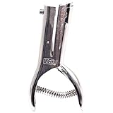 McGill Utility #300 Series Heavy Duty 1/8" Round Single Hole Punch, 20-Sheet Capacity, Nickel-Plated Steel (MCG301)