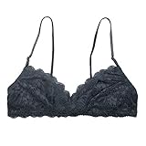 Coobie Lace Bralette (Small, Charcoal)