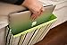 Padded Spaces iBedside: Tidy Bedside Caddy for iPhone, iPad, Apple Watch & more (Green Stripe)