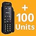 BlueCosmo Inmarsat IsatPhone 2.1 Satellite Phone Kit & 100 Unit Prepaid SIM (90 Days) - Global Coverage - Voice, SMS, GPS Tracking, Emergency SOS