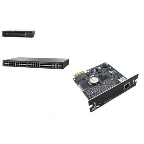 APC SMT1000RM2U?BNCISCO1 SMARTUPS 1000VA LCD RM OL 2U 120V & SMARTSLOT NTWK MGMT CARD 2 & SMB-48 10/100