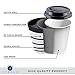 Fubago Disposable Coffee Cups With Lids - 12 oz To Go Coffee Cup (100 Pack) - Double Walled Travel Cups For Hot and Cold Drinks - No Leaks - Insulated Ripple Cups Protect Hands - No Sleeves Needed