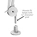 Pro Magnify - Magnifier Lamp Clamp Mount - Work Light Mounting Bracket / Clamp for Desk Magnifying Light