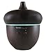 WanderLusst Wood Grain Espresso Acorn Essential Oil Diffuser 300ML Cool Mist LED Changing Color Auto Shut-Off Great for Aromatherapy Yoga Office Nursery