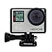 Wealpe Frame Mount Housing with Lens Cover and Protective Lens for GoPro Hero 4, 3+, 3 Cameras