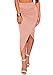 Women's Sexy High Waist Asymmetry pleat slit Maxi Skirt