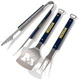 YouTheFan NCAA Michigan Wolverines Spirit Series 3-Piece BBQ Set