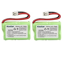 Kastar 2-Pack 4.8V 170mAh Ni-MH Rechargeable