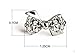 Qtalkie 1 Pair 925 Silver Plated Cute Bow Twinkingling Earrings Ear Stud Earrings
