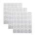 Llxieym Adhesive Non-Slip Grips for Quilt Templates Ruler Non-Slip Adhesive Rings, Semi-Transparent, 3 Sheets, 150 Pieces Total, 75 Large and 75 Small