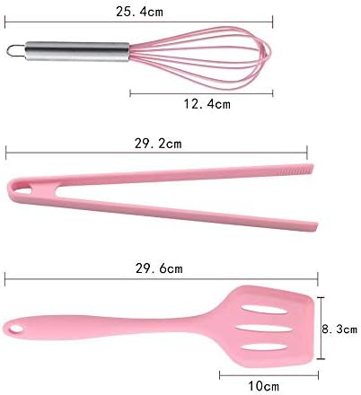 キッチンツールセット 6ピースピンクシリコーンベーキングセット耐久性シリコーン耐熱446 Fシームレスノンスティックキッチン混合調理ベーキング用品 キャンプの調理用セット キッチン用品セット 台所用品 Color Pink Size 6 Piece Set B0kf22fl 2 473円