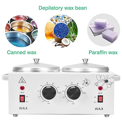 Panghuhu88 Double Wax Warmer, Professional Electric Wax Heater, Wax Pot