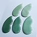 Top Plaza Gua Sha Scraping Massage Tool 100% Hand Made Natural Green Aventurine Jade Guasha Board SPA Acupuncture Therapy Massage Stones-Set of 4