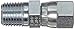 Eaton Weatherhead 9100X4X4 Carbon Steel SAE 37 Degree (JIC) Flare-Twin Fitting, Swivel, Adapter, 1/4