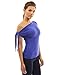 PattyBoutik Women's Tied One Shoulder Short Sleeve Top