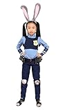 Dazcos Child Police Rabbit Judy Hopps Kids Cosplay Costume With Ears+Tail