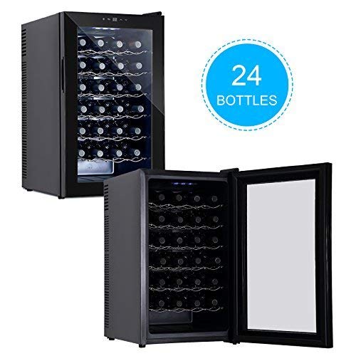 2 KUPPET+Thermoelectric+Freestanding+Cellar+Digital+Display+Double+layer