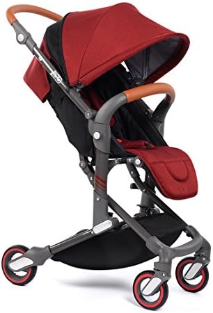New Style—Babysing high Landscape Stroller Baby Stroller Four Seasons Universal Folding cart Baby Stroller I-Go (Wisdom red Color)