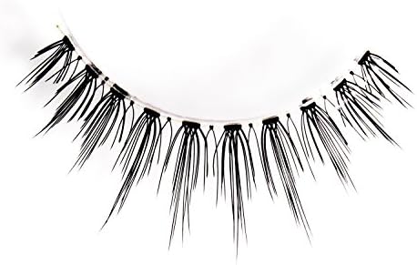 AJOY 2 Pairs Premium Demi Wispies False Eyelashes Transparent Stem, Natural Soft Sharpened, F-2W