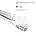 9-Inch Kitchen Tongs, Stainless Steel Serving Tongs Set 2 Pack for Barbecue, Cooking, Salad, Grilling, Serving and Frying