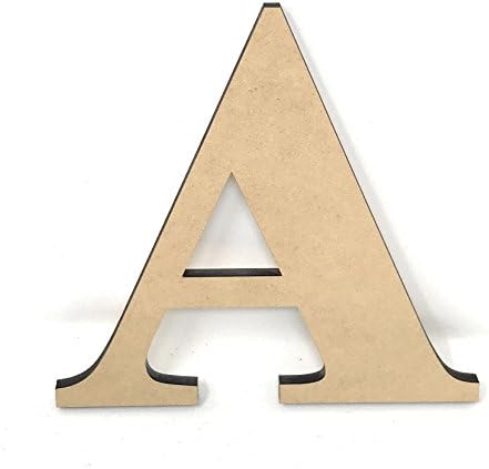 Simple Woodworks 6" Unfinished Wood Craft Letters Package of 3 (A)