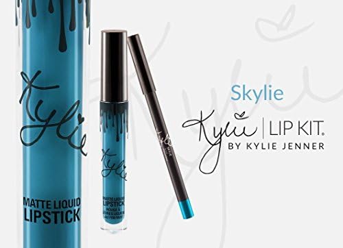 Kylie Jenner Matte Liquid Lipstick &amp; Lip Liner Makeup Lip Kit Set (Skylie)