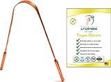 Absolute AyurvedicTM 100% Pure Copper Antimicrobial Antiseptic Tongue Cleaner Scraper Copper Handle For Grip Used And Recommended By Professional. Perfect Tool For Oral Hygiene, Fresh Breath