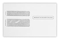 W-2 / 1099 Envelopes (5 3/4 x 9 1/4) - 24lb. White w/Wesco Security Tint (50 Qty.) | Easily send your Tax Forms this Tax Season | 7485-W2-50
