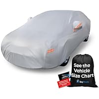 EzyShade 10-Layer Car Cover Waterproof All Weather. See Vehicle Size-Chart for Accurate Fit. Outdoor Full Exterior Covers for Automobiles Sedan Hatch SUV Rain Sun Protection. Size A1 (See SizeChart)