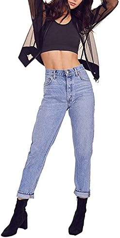 Rupfie Womens Long Sleeve Mesh Sheer Zip Up Bomber Jacket Trench Coat.