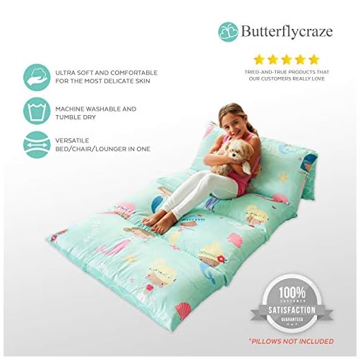 Butterfly Craze Pillow Bed Floor Lounger Cover (5 Queen Pillows