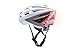 LUMOS Kickstart Lite Smart Helmet (Polar White) | Bike Accessories | Adult: Men, Women | Front and Rear LED Lights | Bluetooth Connected