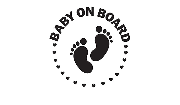 Amazon Com Team Shop Baby On Board Black Sticker Popular Car Auto Suv Decal 4 5 X4 5 Small Or 6 X6 Large Automotive