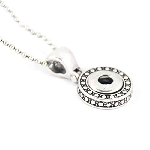 Ginooars 45cm DIY Necklace with Snap Button Fit DIY 12mm Snap Button Charms