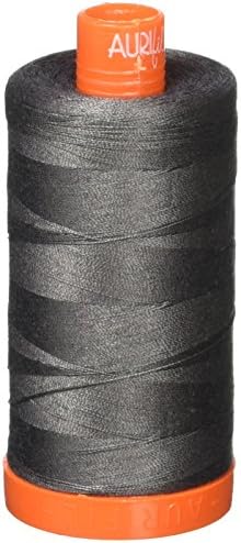 AURIFIL USA 1,422yd-Pewter Aurifil Mako Cotton Thread Solid 50wt 1422yds, Pewter
