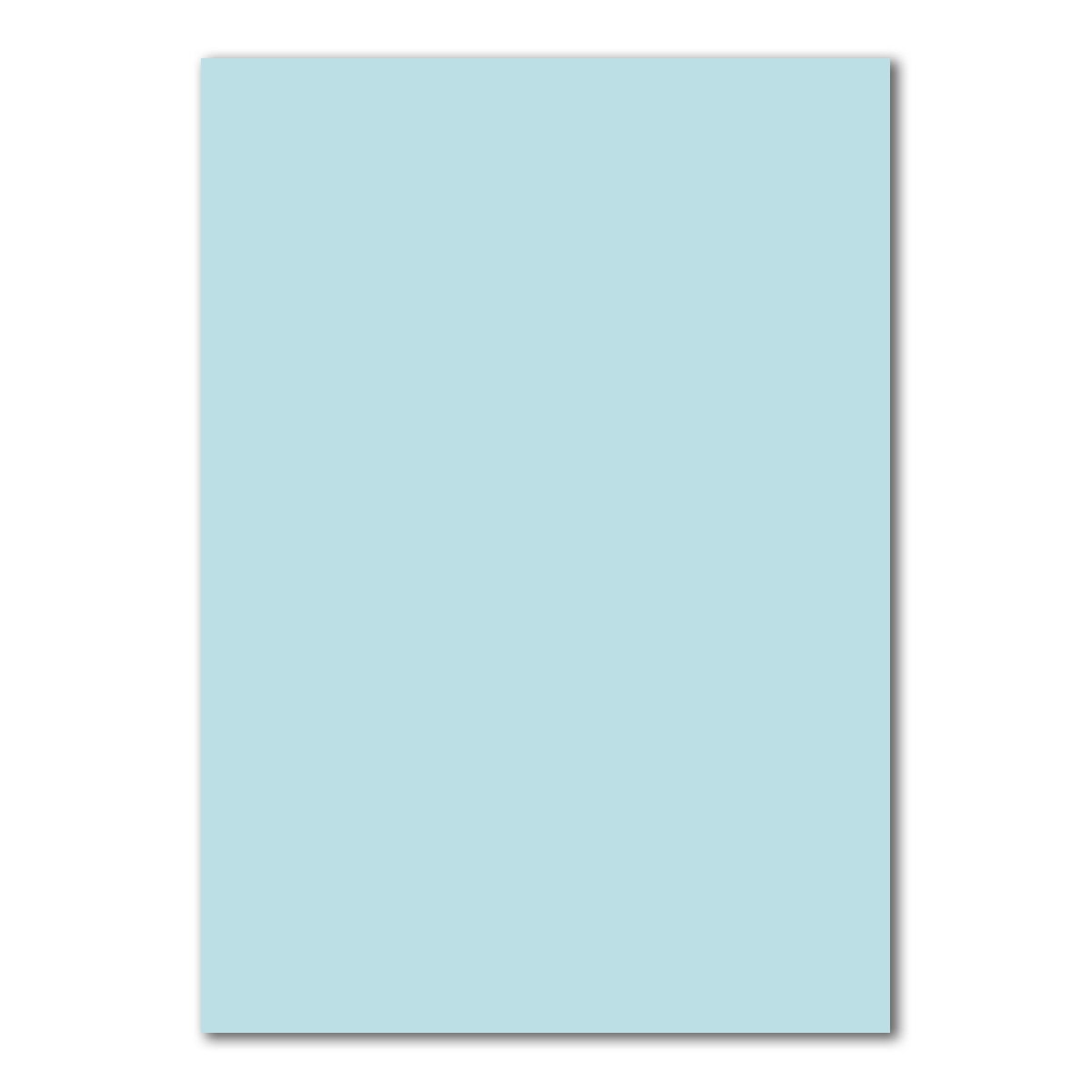 Glüxx Agent 50 sheets of construction cardboard DIN A4 - light blue blue - 240 g/m² thick craft cardboard - 21.0 x 29.7 cm cardboard for crafting for photo album menu card printable DIY be creative
