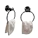 Retro Industrial Pipe Hand Towel Holder Wall Mount Round Towel Rack Bathroom Décor