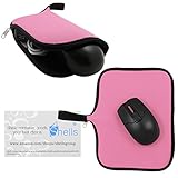 Shells Hot Pink Color A3 Neoprene Soft Magic Mouse Bag Multi-functional Digital Bag Waterproof Speed Mouse Pad