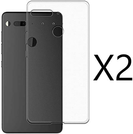 kaliter 2 X Essential Phone PH-1 Case,Soft Transparent TPU Gel Silicone Protective Smartphone Cover for Essential Phone PH-1 (5,71 inches)
