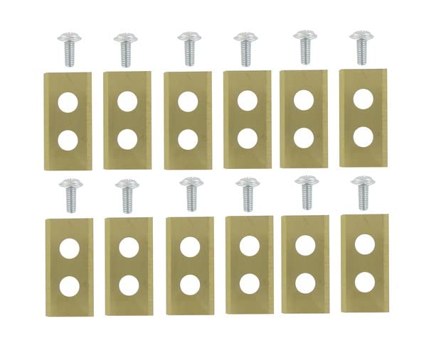Robotic Lawnmower Replacement Blade, Titanium Suitable for GROUW Robotic Lawnmower Pack of 12