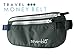 Travel Money Belt with RFID Block | LARGE | Fits Big Bills - Safe and Secure - HIDDEN Cash Waist Bag Pouch Gray