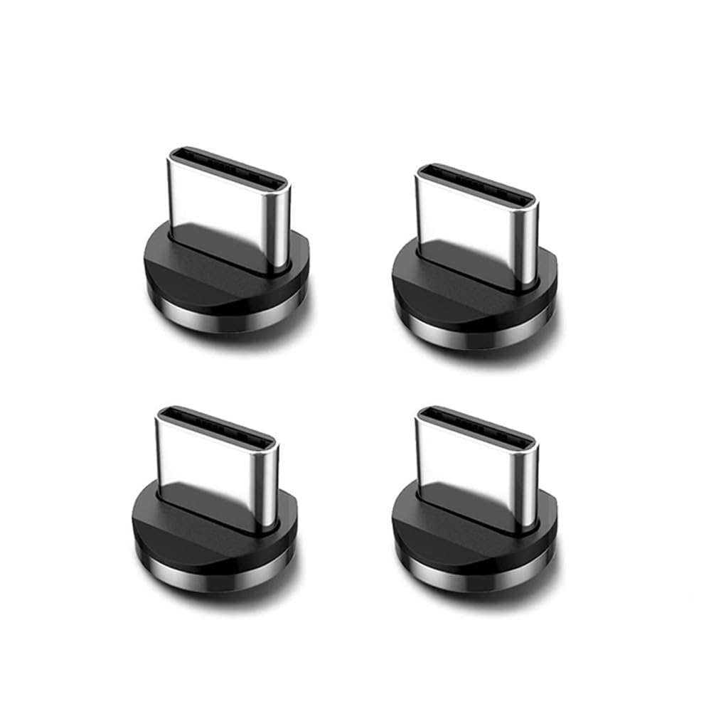 P-TECHUK Type C Magnetic Tips, Magnetic Connector for Charging Cable, 4 x Type C Tips, NO Cable. A15 and A2