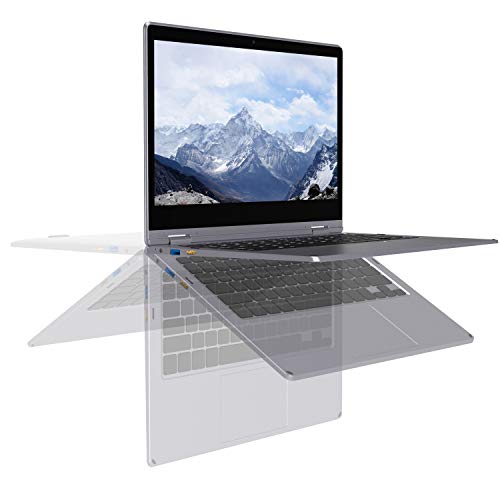 XIDU PhilBook Pro Touchscreen 2-in-1 Convertible Laptop, 11.6-Inch 2K (2560X1440) IPS Notebook, Intel Celeron J3355, 6GB DDR3, 128GB SSD, Windows 10 Home, Lightweight Metal Body, Star Gray