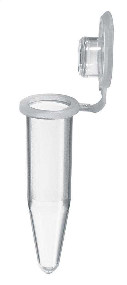 Eppendorf 0030124537 PCR Tubes hinged lid, 0.5 mL, clear (Pack of 500)