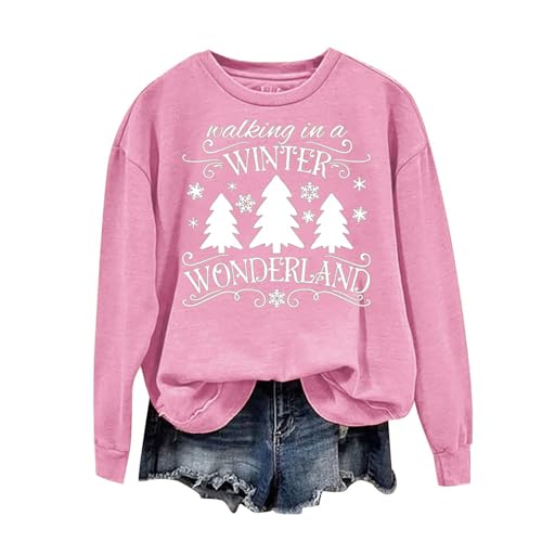 SMIDOW Plus Size Funny Christmas Shirts For Women