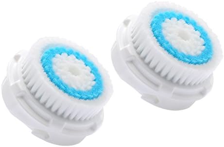 iTosh Deep Pore Replacement Facial Cleansing Brush Heads with Caps,fits Mia, Mia2, Mia3 (Aria), SMART Profile, Alpha Fit, Pro, Plus and Radiance Cleansing Systems (2 Pack)