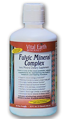 Vital Earth Minerals Fulvic Mineral Complex Ionic Mineral Dietary Supplement 32 fl oz 946 ml