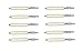 Militaria Inc. – .223 Caliber AR-15 Cotton Bore Mop, 10-Pack with 8/32 Standard Threads. Cotton Mop Construction for Easy Application of Gun Oil and Solvents for Bore Cleaning. (Pack of 10)