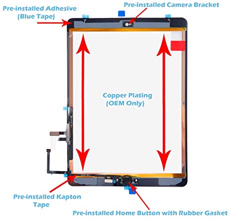 image for OmniRepairs Touch Screen Glass Digitizer Assembly OEM Replacement with
